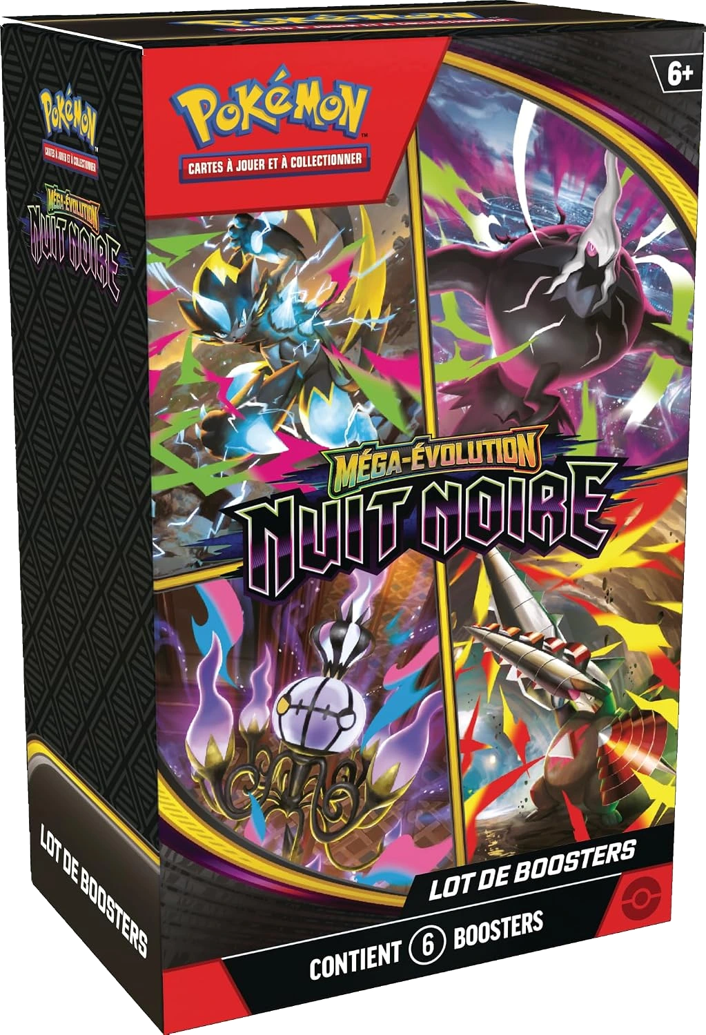 Lot de boosters · 6 boosters · Nuit Noire